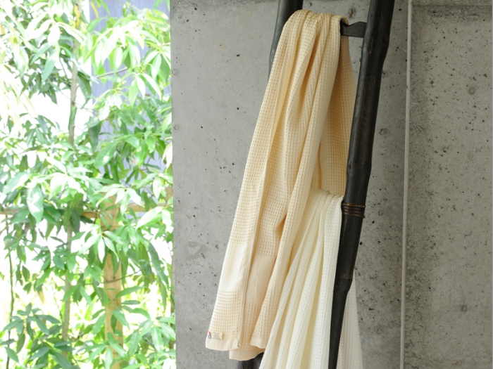 【 キナリ 】 オーガニック ワッフル バス ＆ フェイスタオル セット OG-20 タオル スーピマコットン スーピマ オーガニックコットン 綿 高級 ギフト お祝い